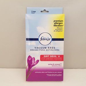 Bissell Febreze Vacuum Bags for Dirt Devil U Upright Vacuums3 Bags